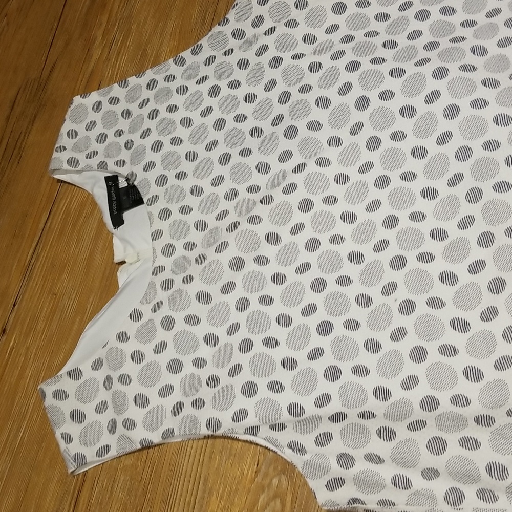 NWT Poppy Garden mini dress w/grey black circles szM - Picture 2 of 9